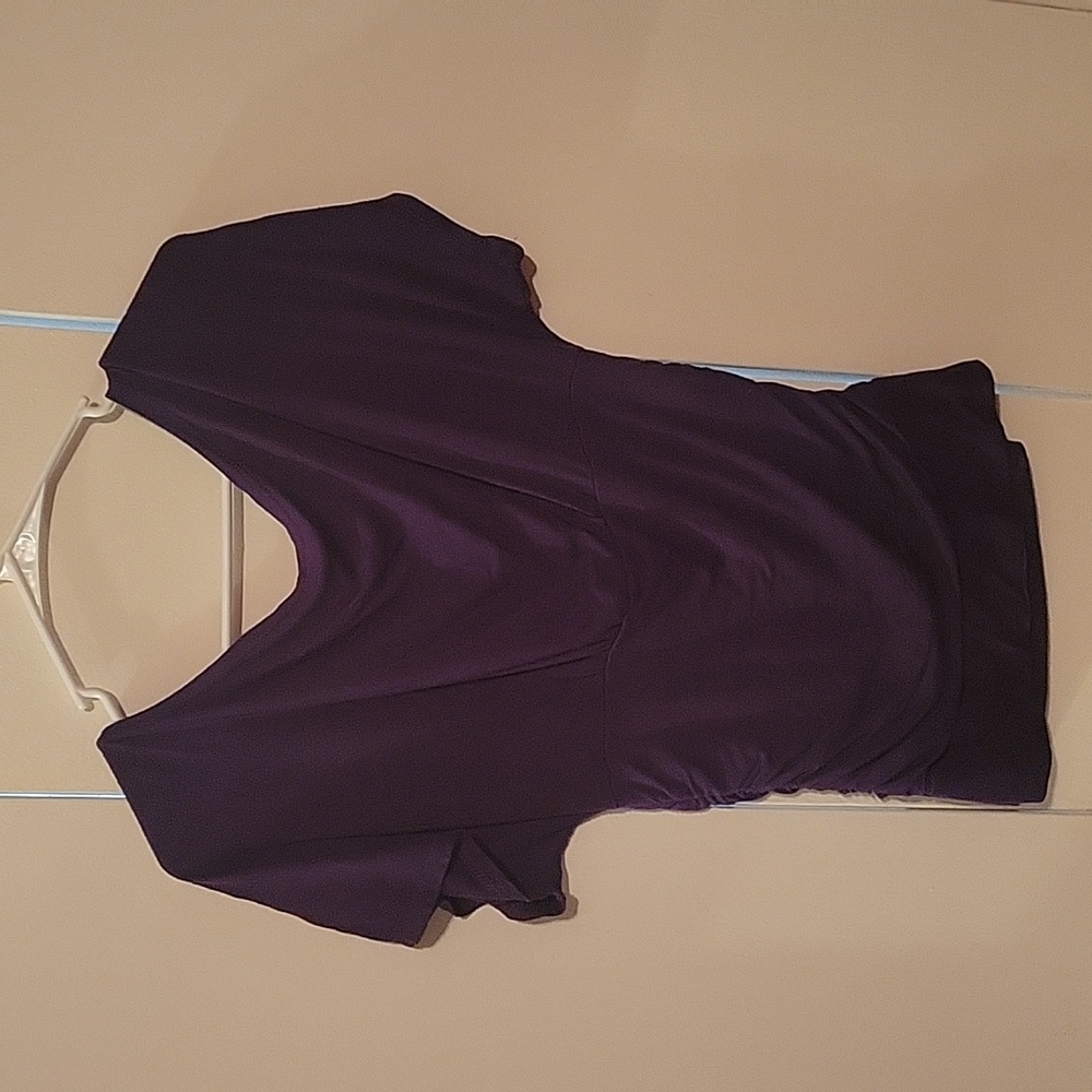 Dark purple- ing- size L- looser on top and more fitted on bottom - Picture 3 of 3